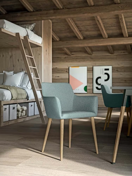 CITY - Upholstered chair by Quadrifoglio Group - view 3
